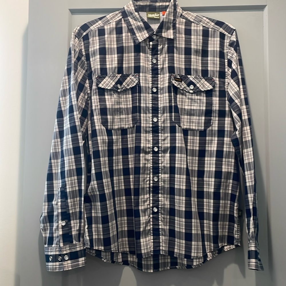 H Bar Tech long sleeve pearl snap